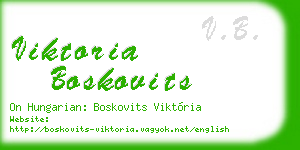 viktoria boskovits business card